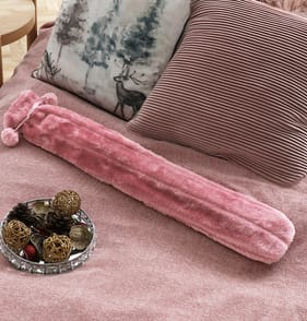 Midnight Bloom Long Hot Water Bottle - Pink