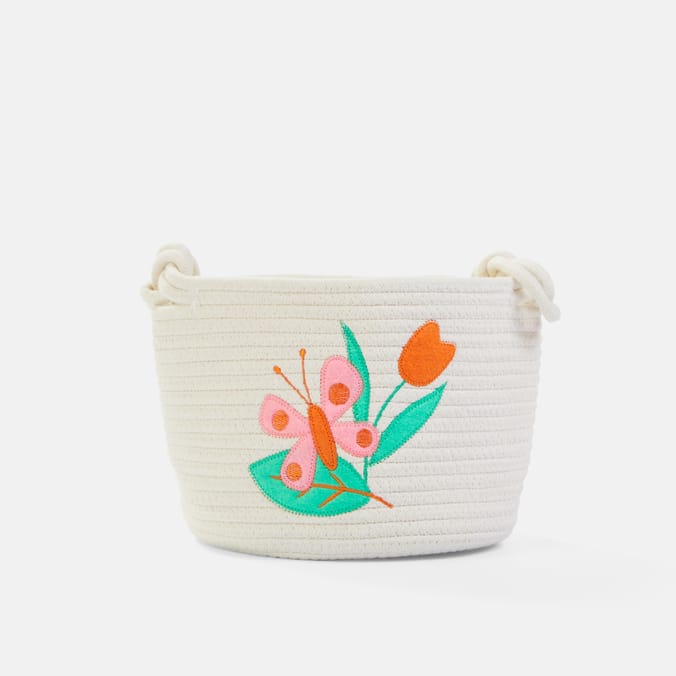 The Kids Edit Embroidered Baskets - Butterfly