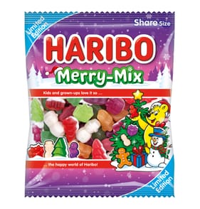 Haribo Merry-Mix Jelly & Foam Sweets Sharing Bag 160g -  Fruit, Candyfloss & Marshmallow Flavour