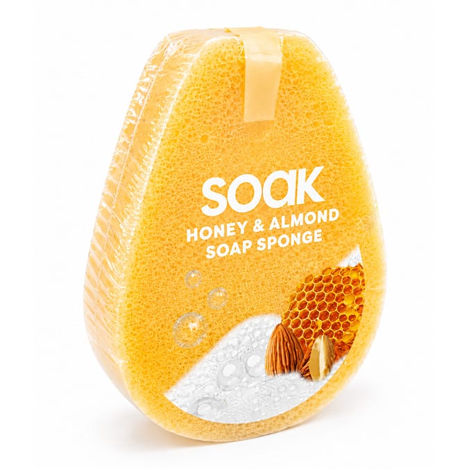 Soak Soap Sponge - Honey & Almond   