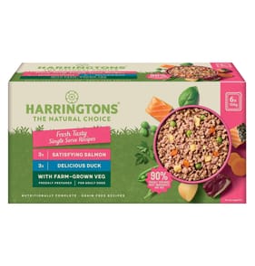 Harringtons Fresh Tasty Single Serve Adult Grain Free Recipes 6 x 150g - with Veg