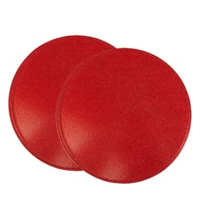Festive Feeling Glitter Placemats 2 Pack - Red