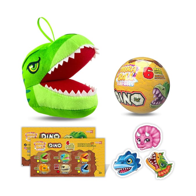 Miraball Surprises Blind Capsule Plush & Stickers -  Dino