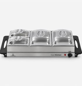 Open Kitchen 4 Tray Buffet Server
