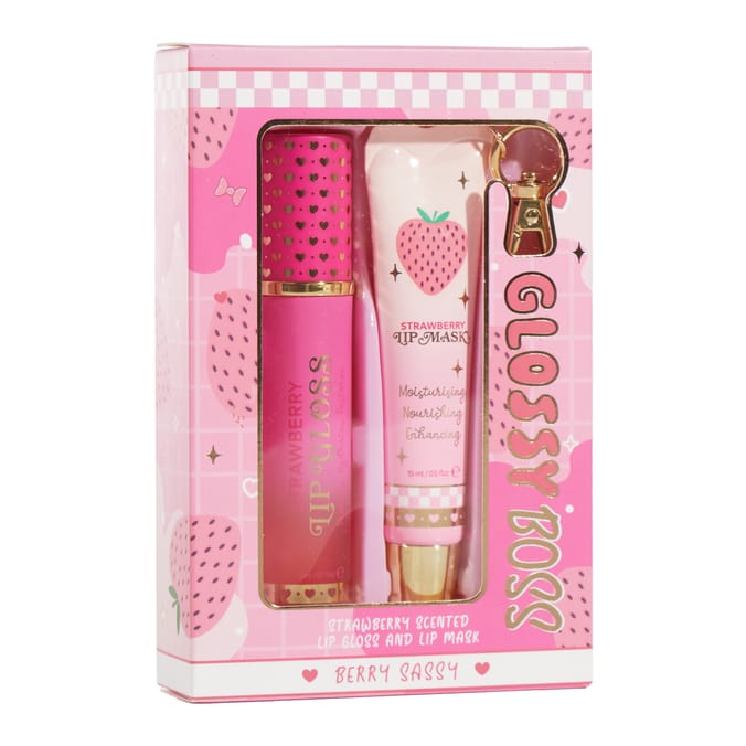 Glossy Boss Strawberry Lip Kit