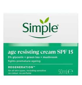Simple Age Resisting Cream SPF 15 50ml