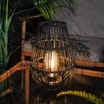 Firefly Black Table Lantern Solar Light