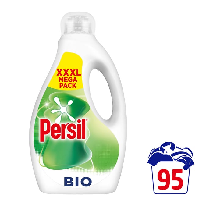Persil Laundry Washing Liquid Detergent 2.565 Litres 95 Washes - Bio