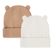 Pure Baby Rib-Knit Beanie 2 Pack