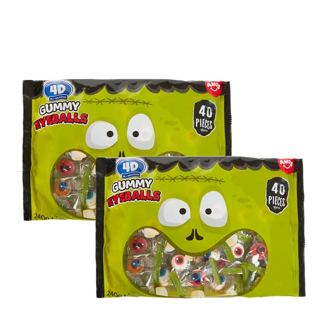 Amos 4D Gummy Eyeballs 40 Pack 240g