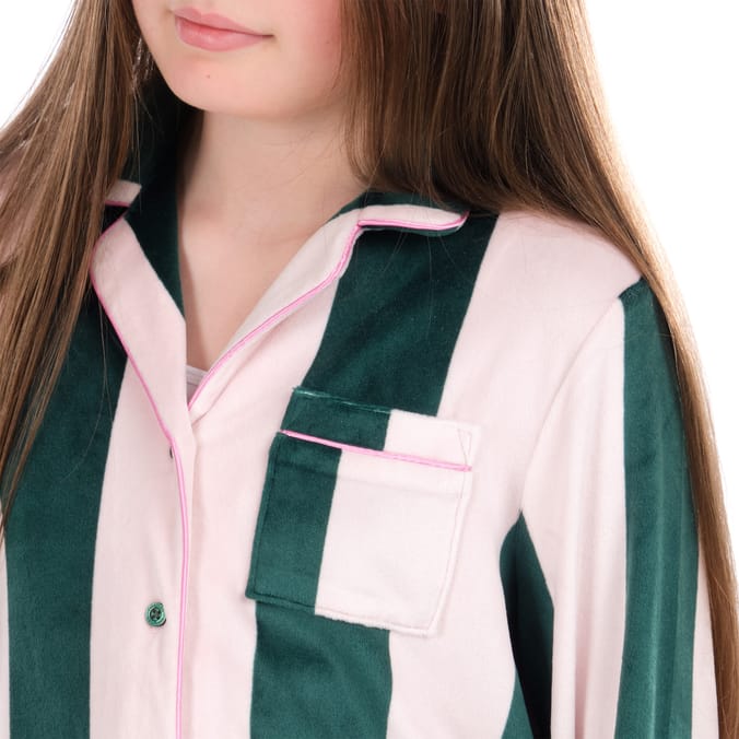 Originals Kids Pink & Green Striped Pyjamas