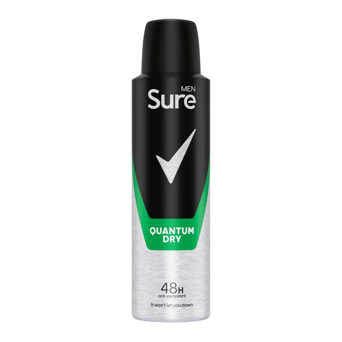 Sure Men Anti-perspirant Deodorant Aerosol Quantum Dry 150ml