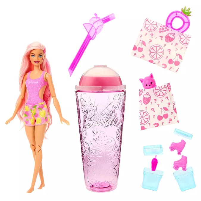 Barbie Pop Reveal Strawberry Lemonade Scented Doll & Surprises