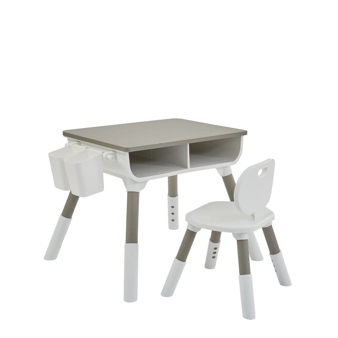 Kids Scandi Height Adjustable Table and Chair Set