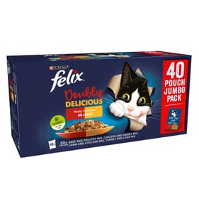 Felix Doubly Delicious Countryside Selection in Jelly 40 x 85g