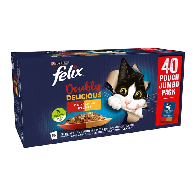 Felix Doubly Delicious Countryside Selection in Jelly 40 x 85g