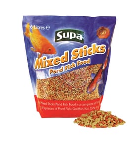 Supa Mixed Sticks Pond Fish Food  6l