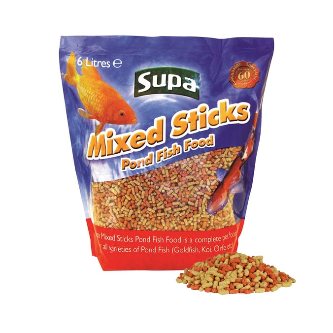 Supa Mixed Sticks Pond Fish Food  6l
