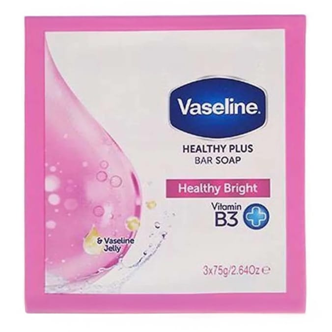 Vaseline Healthy Bright with Vitamin B3 Bar Soap 3 Pack 