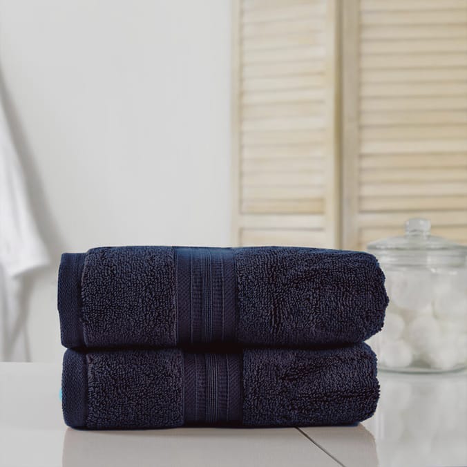 Home Collections Navy 2 Luxury Hand Towels