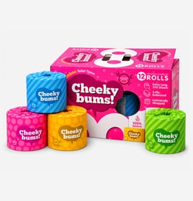 Cheeky Bums! Bamboo Toilet Rolls 12 Pack