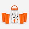 Haunted House Halloween Drink Dispenser With 4 Cups