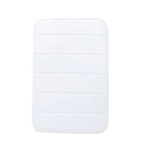 Home Collections Luxury Memory Foam Bath Mat - White