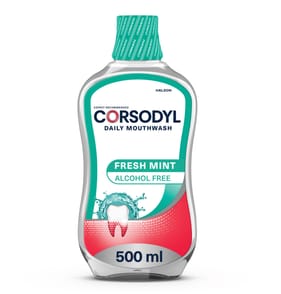 Corsodyl Daily Gum Care Mouthwash Alcohol Free Fresh Mint 500ml
