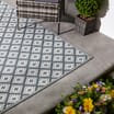  Jardin Garden Rug 150 x 240cm - Grey Diamonds