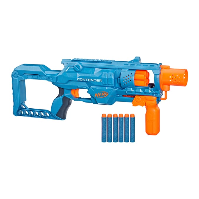 Nerf Elite 2.0 Contender Blaster and 6 Nerf Elite Darts
