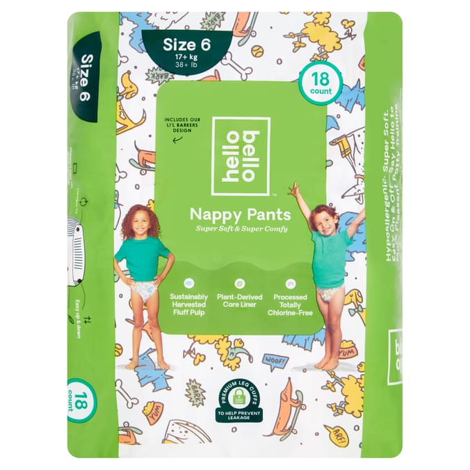 Hello Bello Nappy Pants 18's Size 6