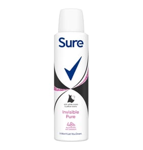 Sure Anti-perspirant Aerosol Invisible Pure 150ml