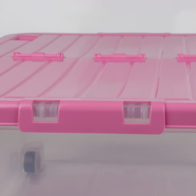 Utility Reusable Plastic 30L Wheeled Box