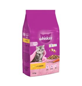 Whiskas Kitten 2-12 Months with Chicken Dry Kitten Food 1.9kg