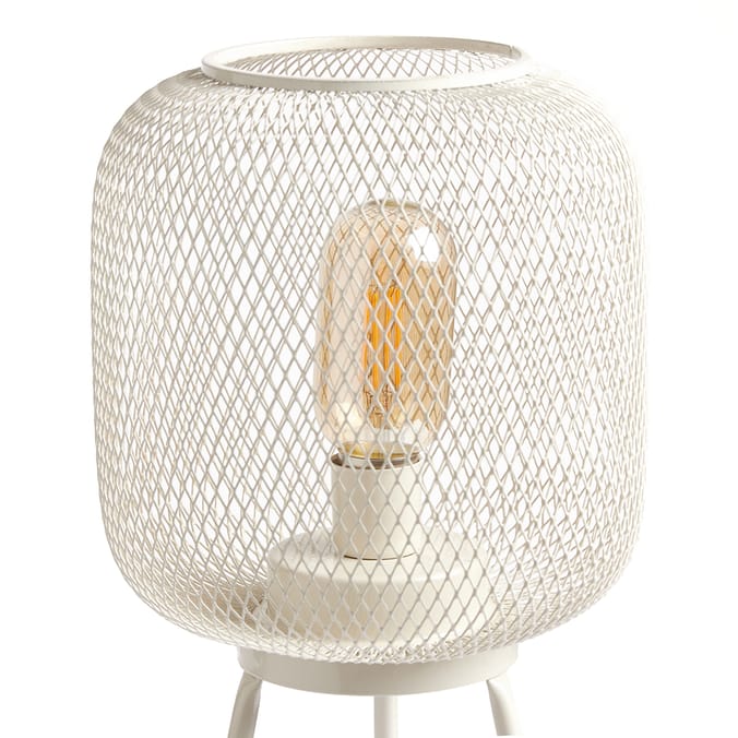 Home Collections: Mesh Standing LED Lamp - Cream