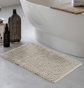 Home Collections Jumbo Chenille Bath Mat - Natural