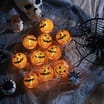 Haunted House Halloween 10 LED Lantern Lights - Pumpkin