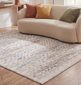 Asiatic Miro Grid Rug Metallic MI04