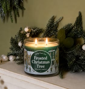Candy Cane Lane Frosted Christmas Tree Scented Candle 350g