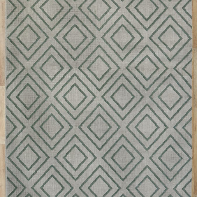 Essentials County Diamond Rug - Duck Egg 120 x 160cm