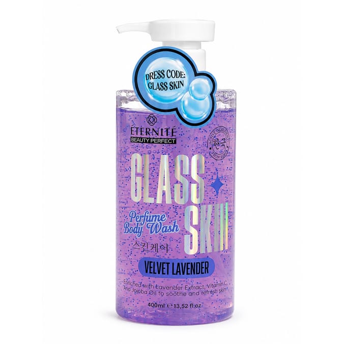 Eternite Glass Skin Body Wash 400ml - Velvet Lavender  