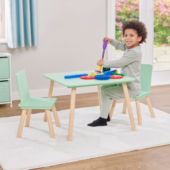 Liberty House Toys Kids Table And Two Chairs Set