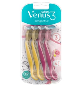 Gillette Venus 3 Dragonfruit Razors x4