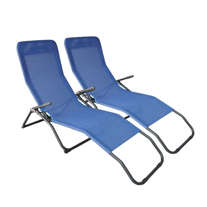 The Outdoor Living Collection Siesta Garden Loungers - Blue