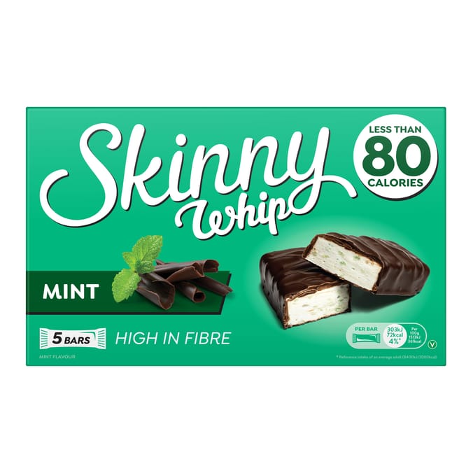Skinny Whip Bar 20g 5 Pack - Mint x10