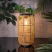 Firefly Large Rattan Lantern Solar Light
