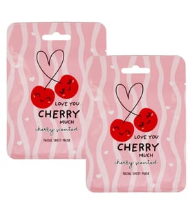 Valentines Sheet Mask - Cherry x2