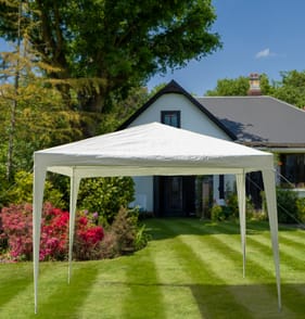 The Outdoor Living Collection 3m x 3m White Gazebo