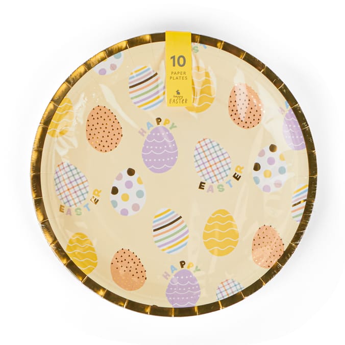 Happy Easter Plates 10 Pack