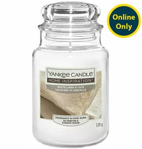 Yankee Candle Home Inspirations Large Jar 538g - White Linen & Lace